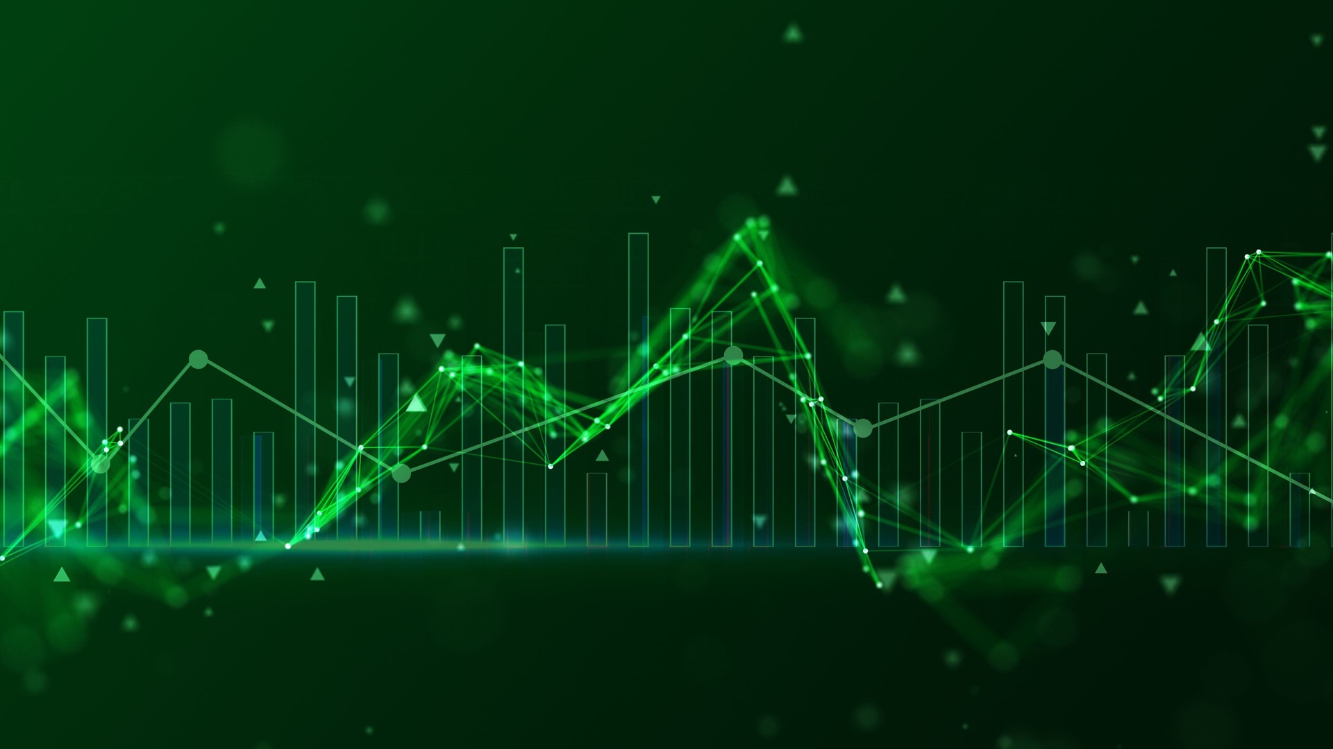 4k Loop financial chart background